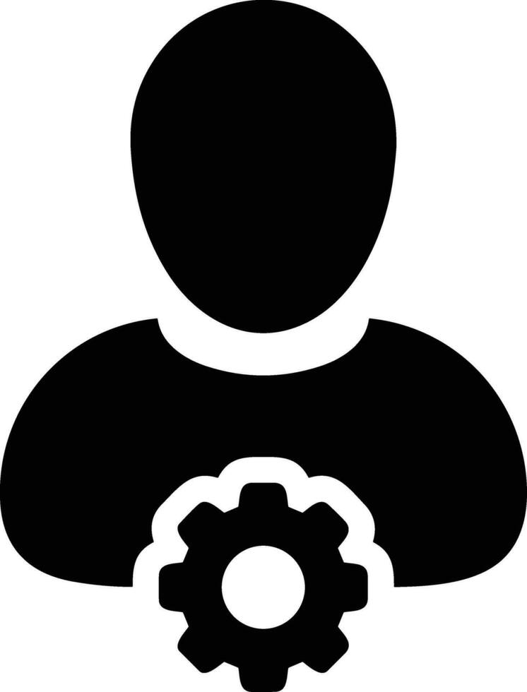 Gear setting symbol icon vector image. Illustration of the industrial wheel mechine mechanism design image