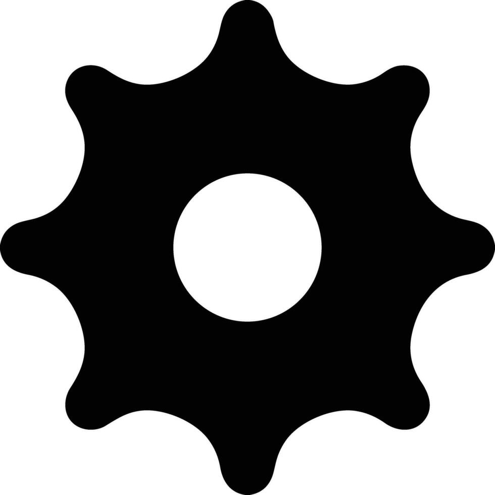 Gear setting symbol icon vector image. Illustration of the industrial wheel mechine mechanism design image