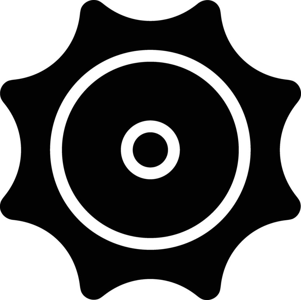 Gear setting symbol icon vector image. Illustration of the industrial wheel mechine mechanism design image