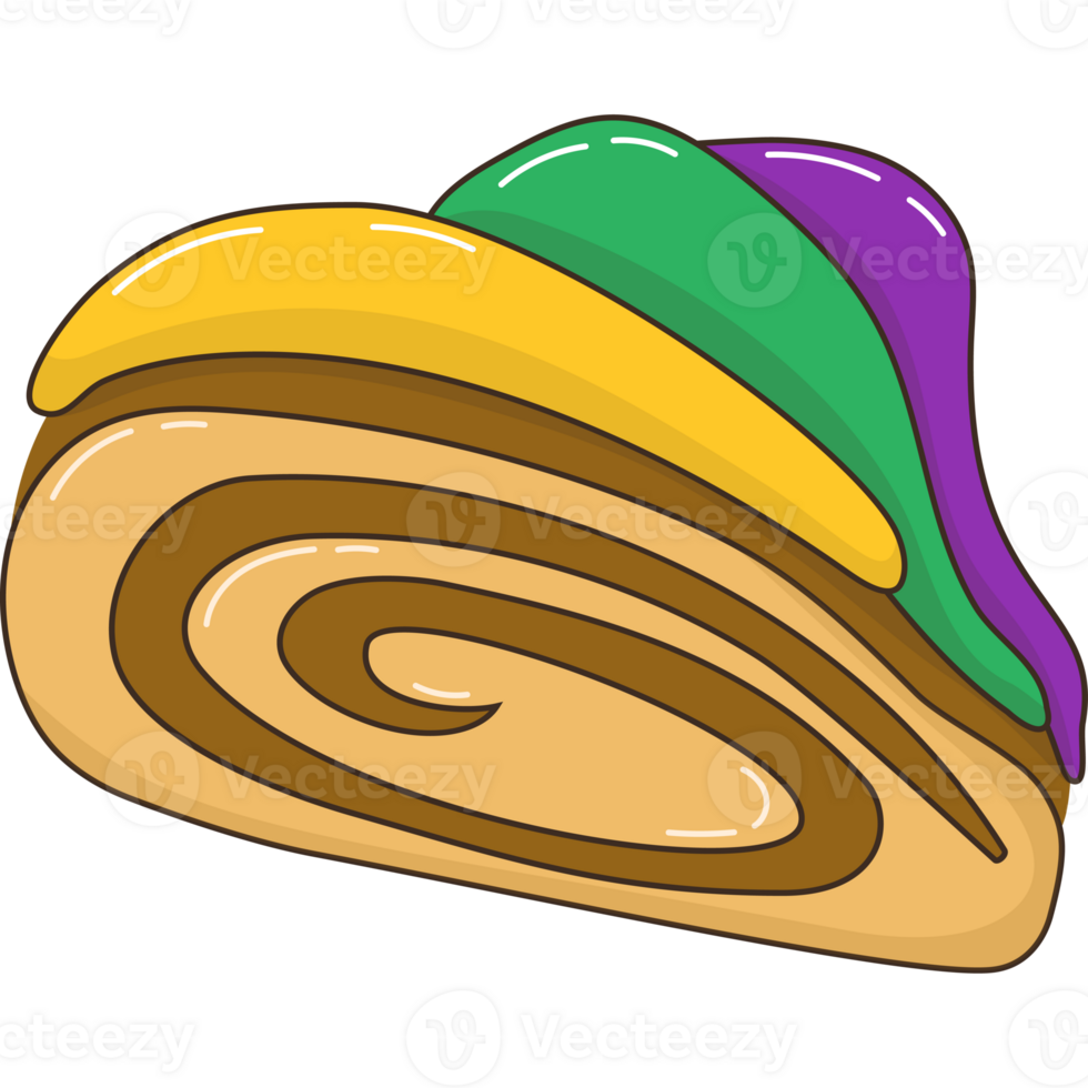 Piece of king cake png