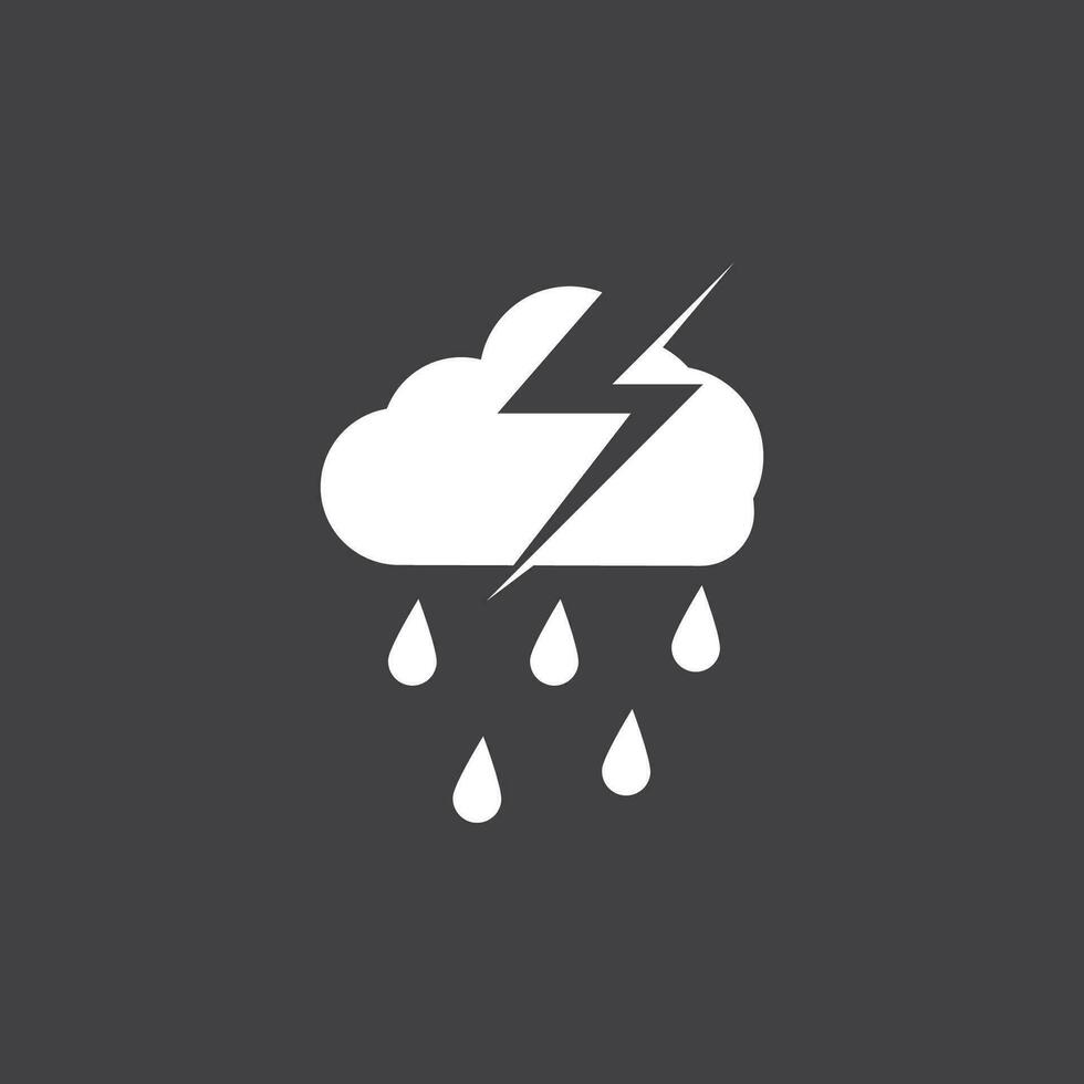 lluvia icono y símbolo vector modelo ilustración