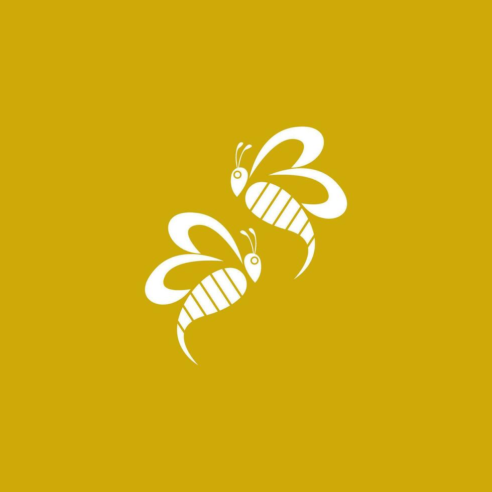 abeja icono y símbolo vector modelo ilustración