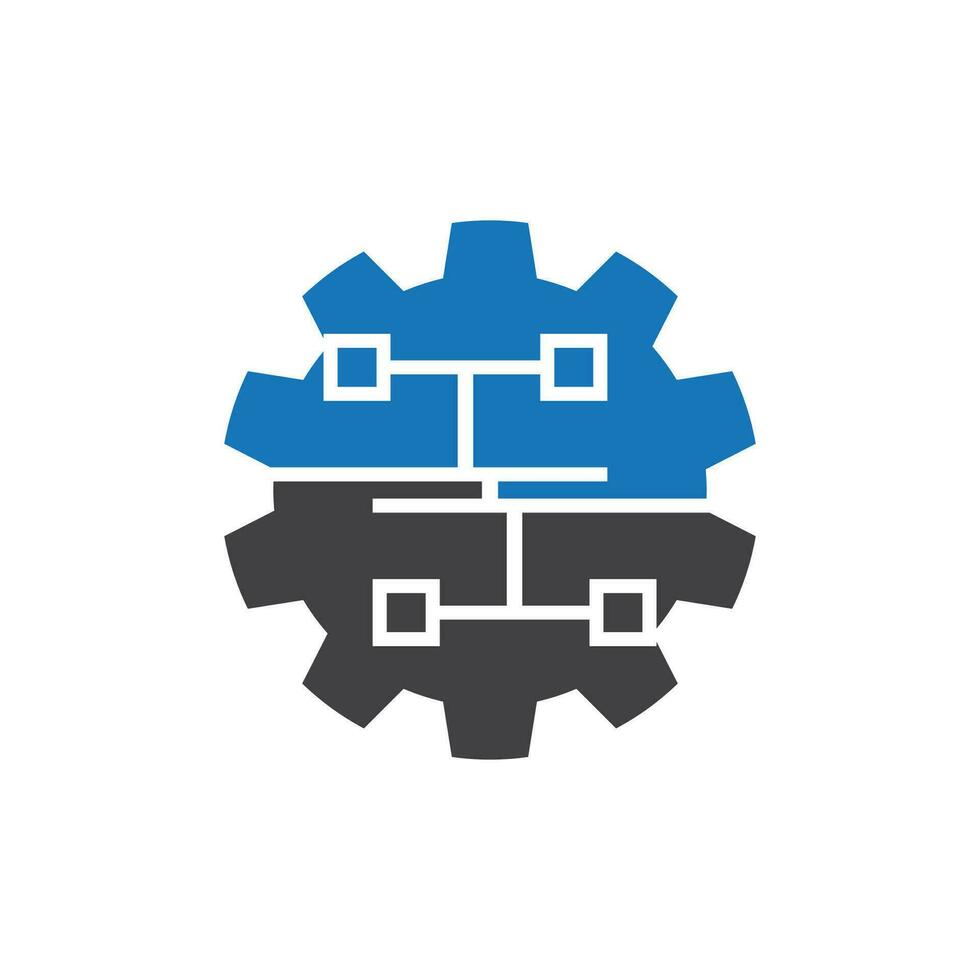 Business Technology Logo Vector Template Illustration