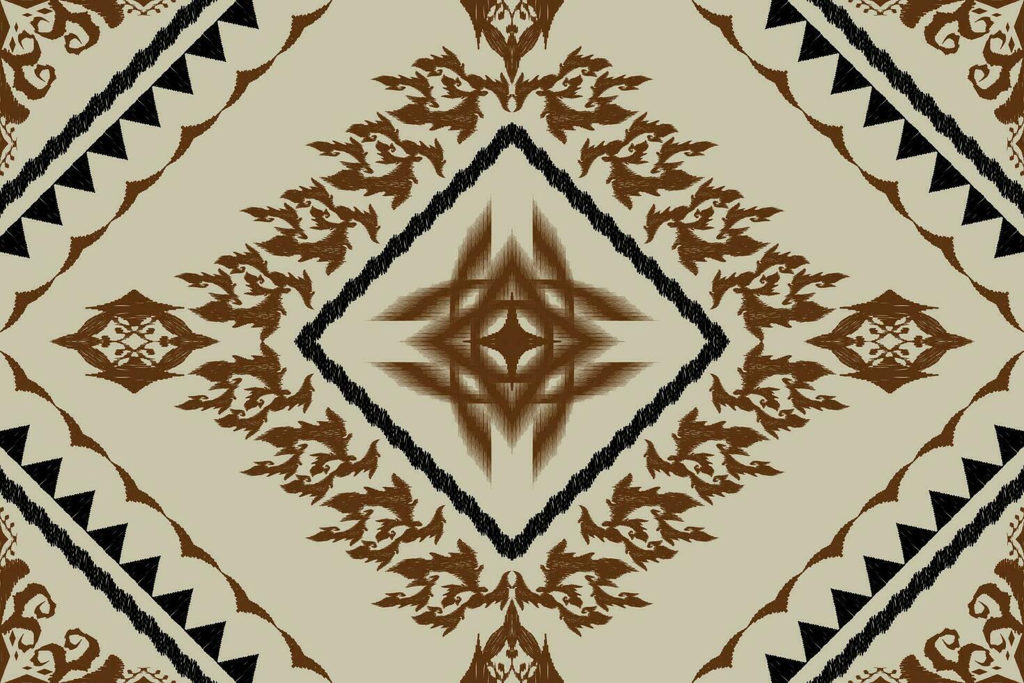Ikat ethnic aztec embroidery style.Figure Geometric oriental traditional art pattern.Design for ikat background,wallpaper,fashion,clothing,wrapping,fabric,element,sarong,graphic,vector illustration. vector