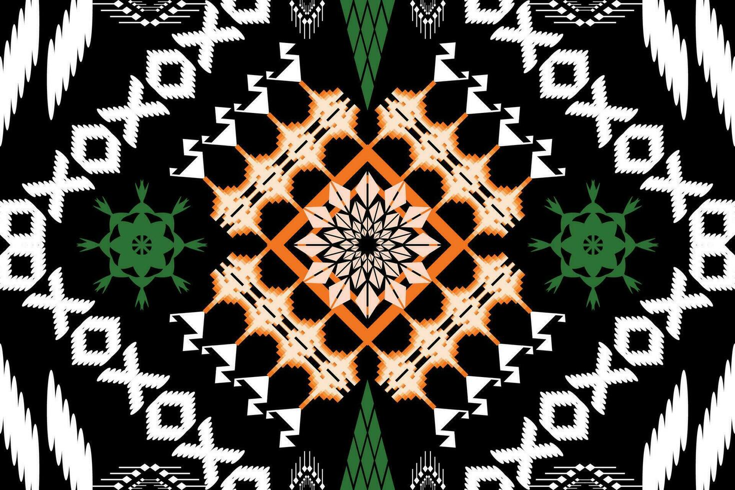 ikat étnico azteca bordado estilo.figura geométrico oriental tradicional Arte patrón de diseño para ikat fondo,fondo de pantalla,moda,ropa,envoltura,tela,elemento,pareo,gráfico,vector ilustración. vector