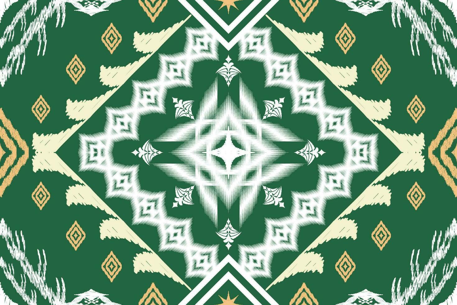 Ikat ethnic aztec embroidery style.Figure Geometric oriental traditional art pattern.Design for ikat background,wallpaper,fashion,clothing,wrapping,fabric,element,sarong,graphic,vector illustration. vector