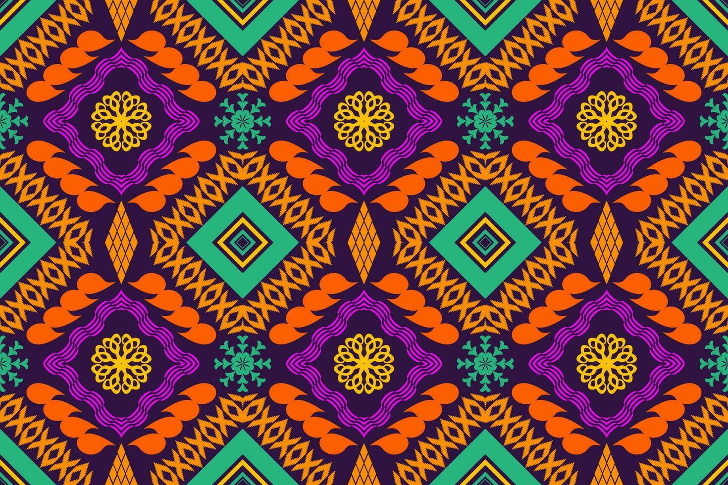 ikat étnico azteca bordado estilo.figura geométrico oriental tradicional Arte patrón de diseño para ikat fondo,fondo de pantalla,moda,ropa,envoltura,tela,elemento,pareo,gráfico,vector ilustración. vector