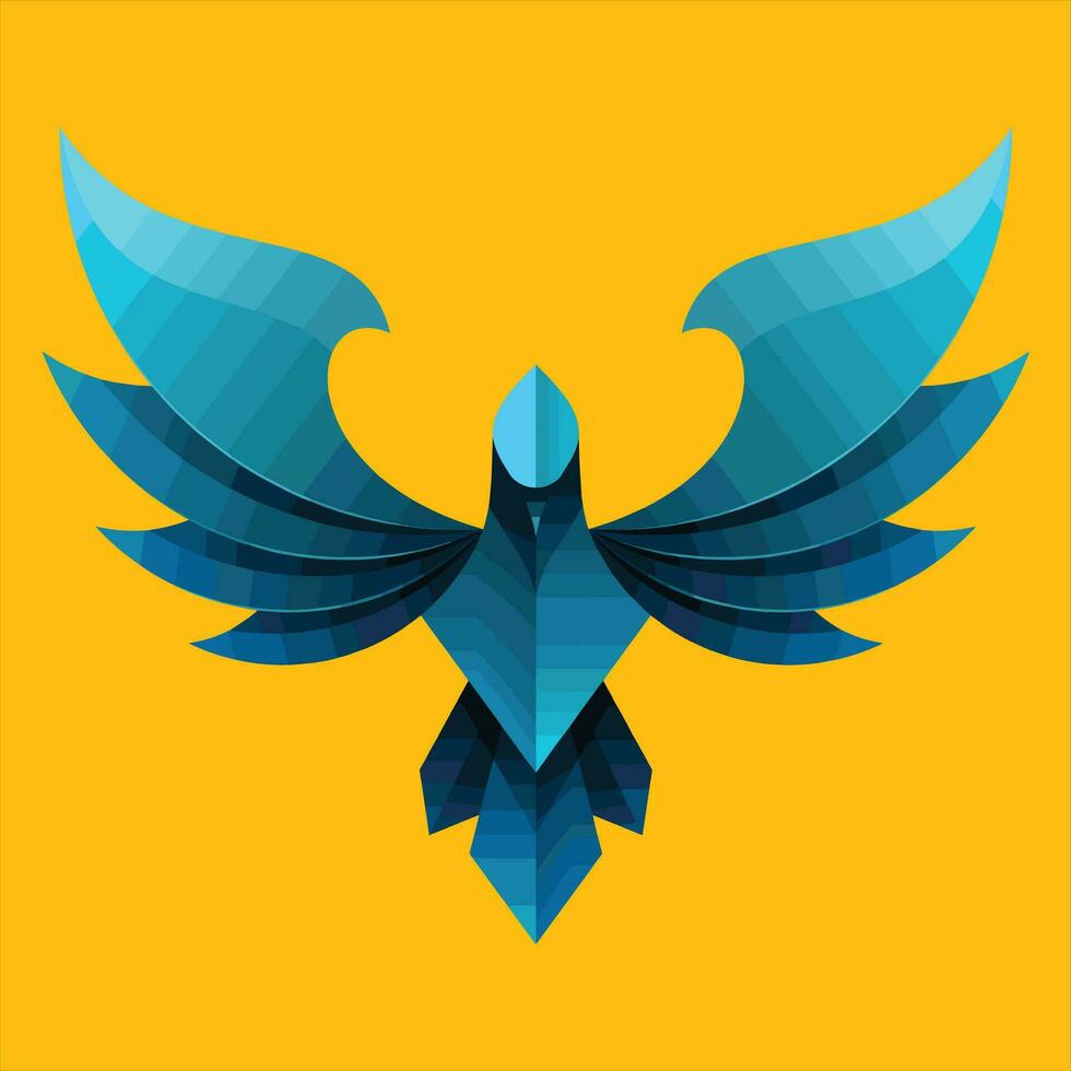 Phoenix Bird Logo Vector illustration Artwork