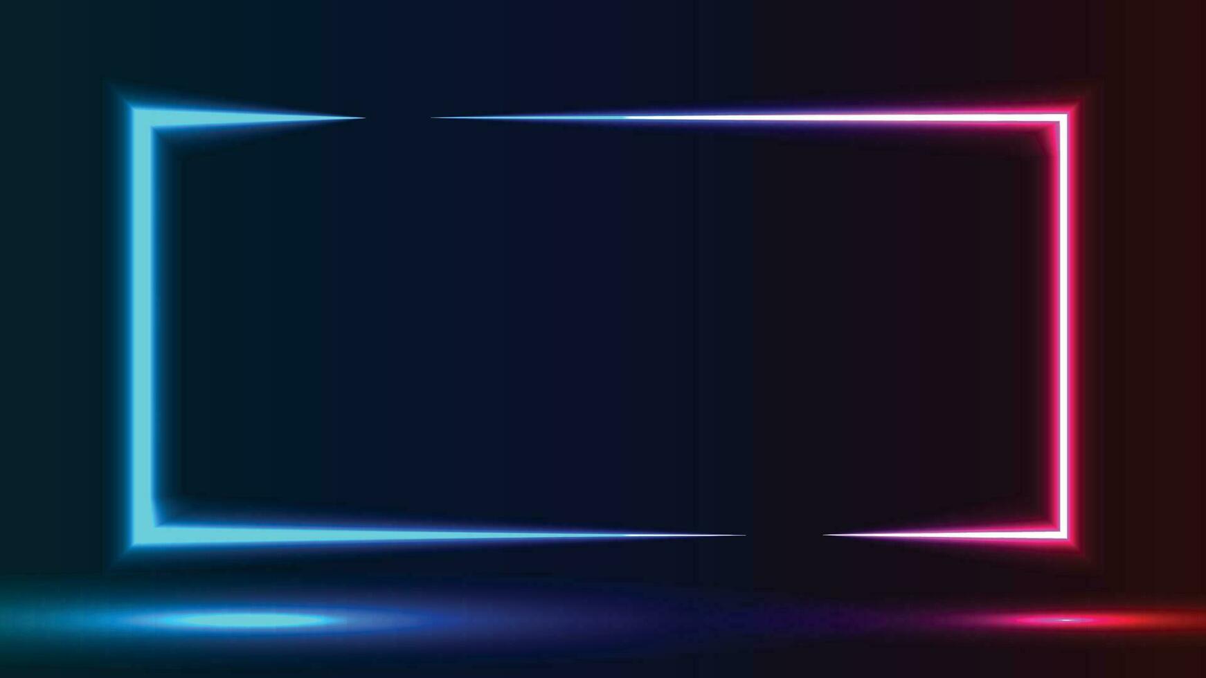 neon light lines on a dark background. vector