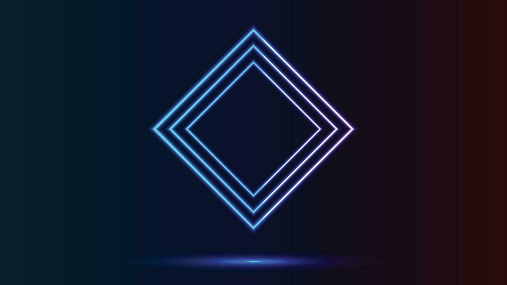 blue triangle on black background. abstract background with glowing lines and triangles. vector. eps 1 0 vector