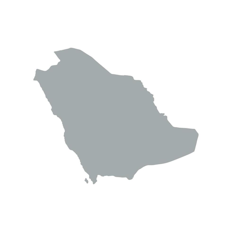 Saudi arabia map vector. Simple map of Saudi arabia. Saudi arabia map with fill color. vector