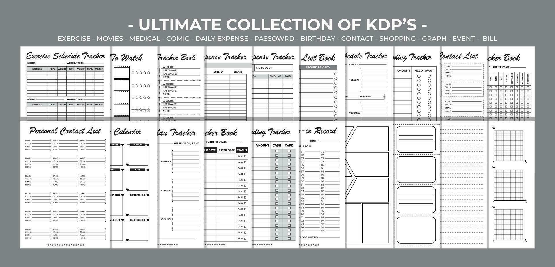 Printable Ultimate Collection Pack Vector Design Template