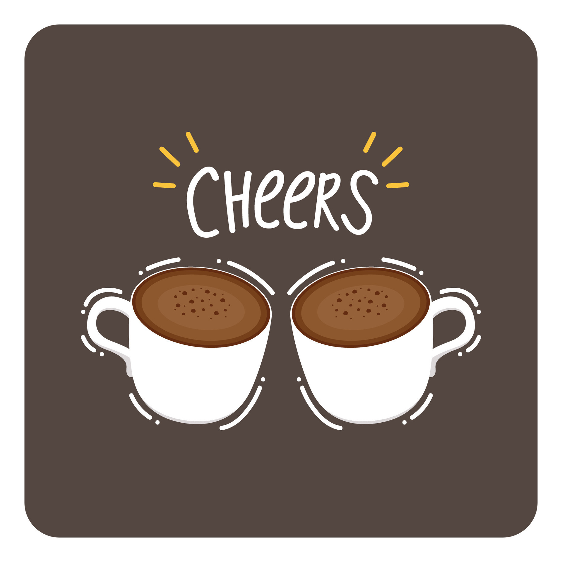 Coffee cup vector on white background. Cup of Fresh Coffee. Vector