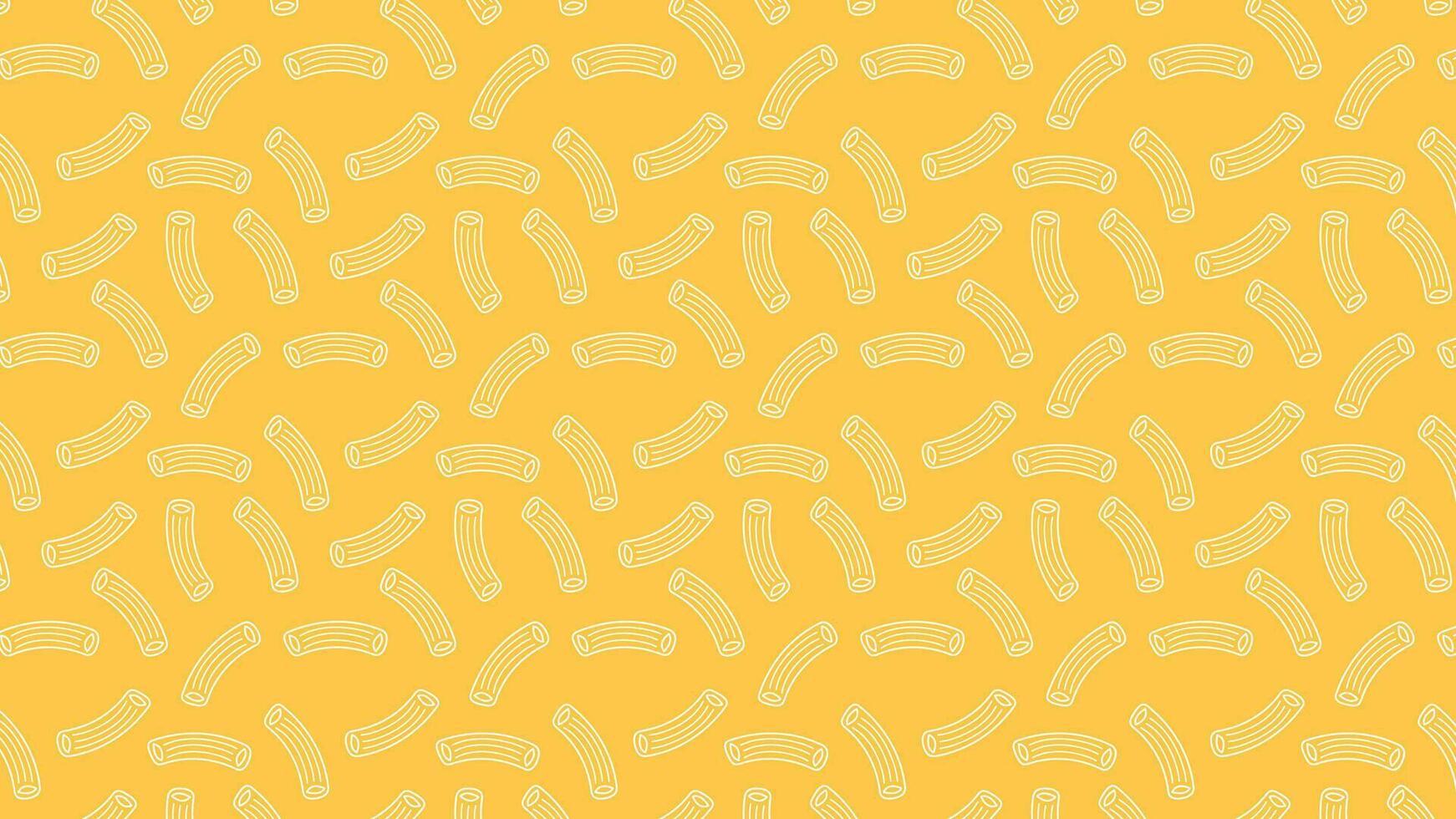 Pasta noodle. Pattern of traditional pasta shapes. Different types of macaroni. Vector illustration.