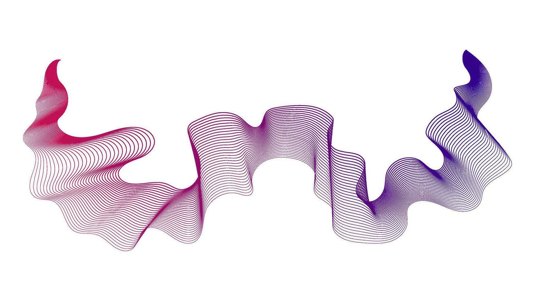 Abstract backdrop with wave gradient lines vector