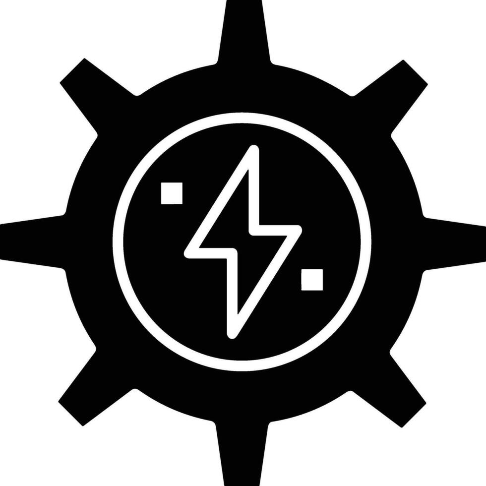 Gear setting symbol icon vector image. Illustration of the industrial wheel mechine mechanism design image