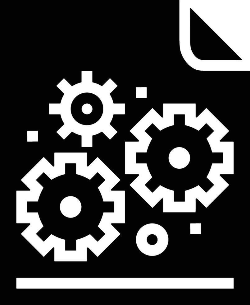 Gear setting symbol icon vector image. Illustration of the industrial wheel mechine mechanism design image