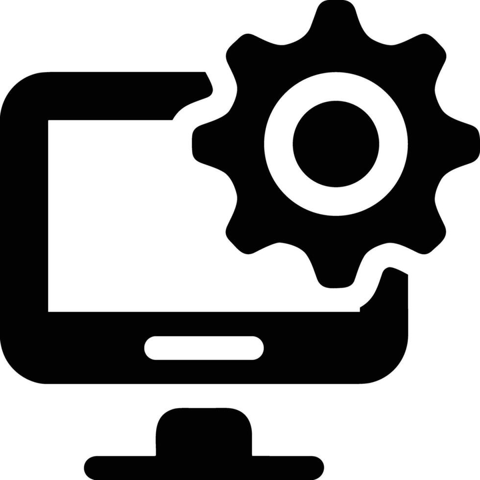 Gear setting symbol icon vector image. Illustration of the industrial wheel mechine mechanism design image