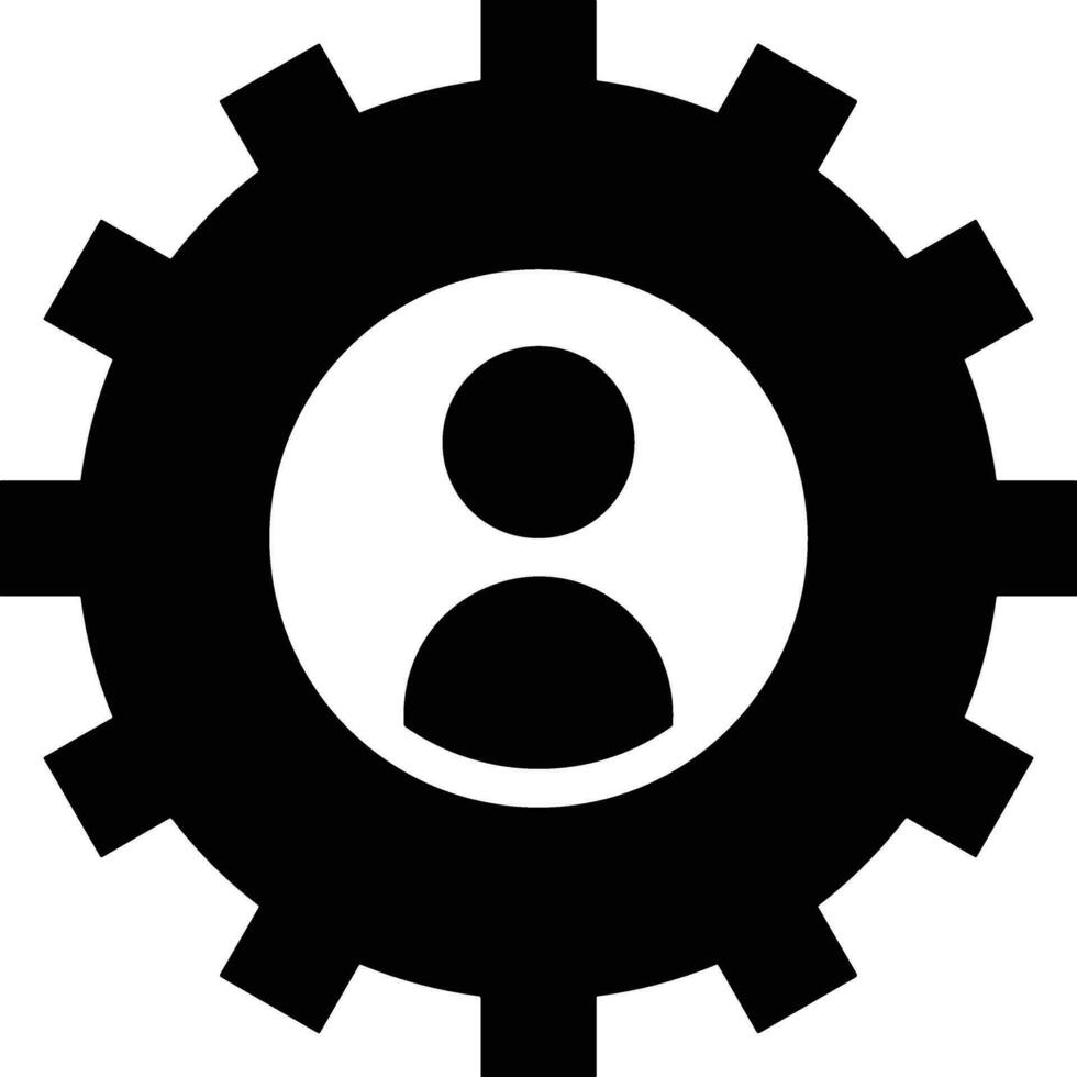 Gear setting symbol icon vector image. Illustration of the industrial wheel mechine mechanism design image