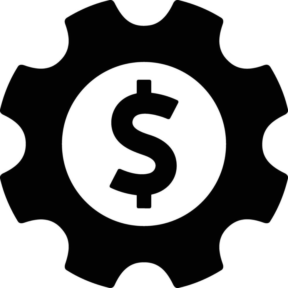 Gear setting symbol icon vector image. Illustration of the industrial wheel mechine mechanism design image