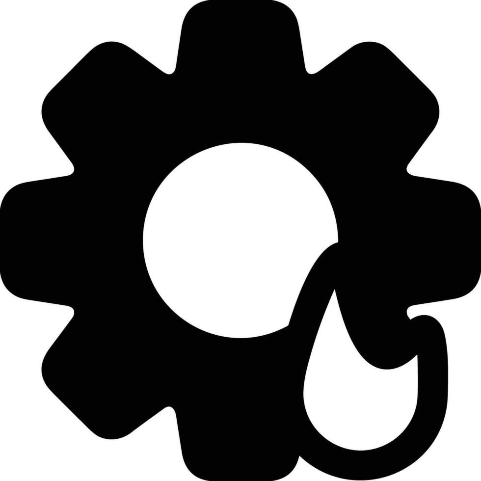 Gear setting symbol icon vector image. Illustration of the industrial wheel mechine mechanism design image