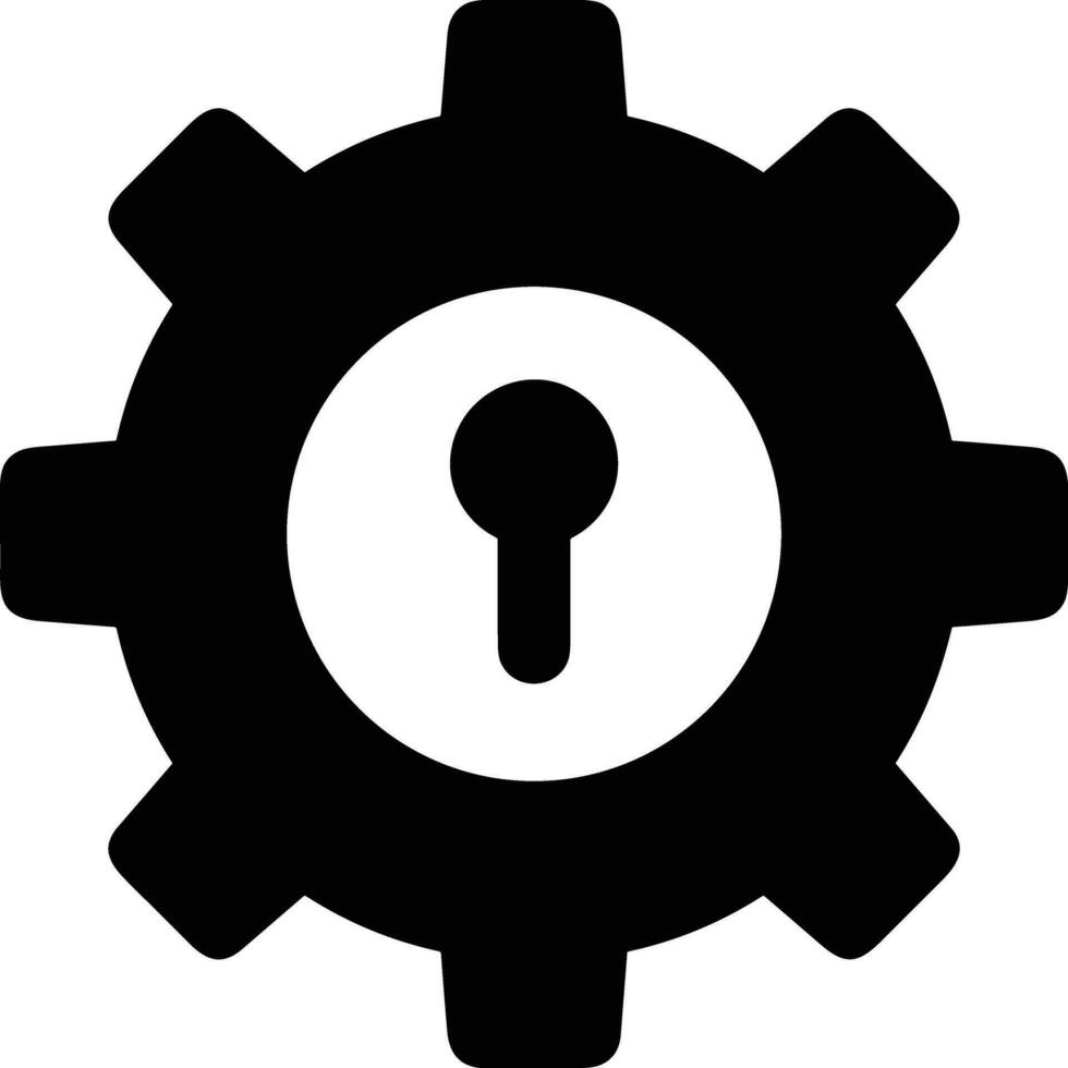 Gear setting symbol icon vector image. Illustration of the industrial wheel mechine mechanism design image