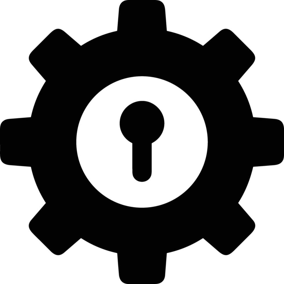 Gear setting symbol icon vector image. Illustration of the industrial wheel mechine mechanism design image