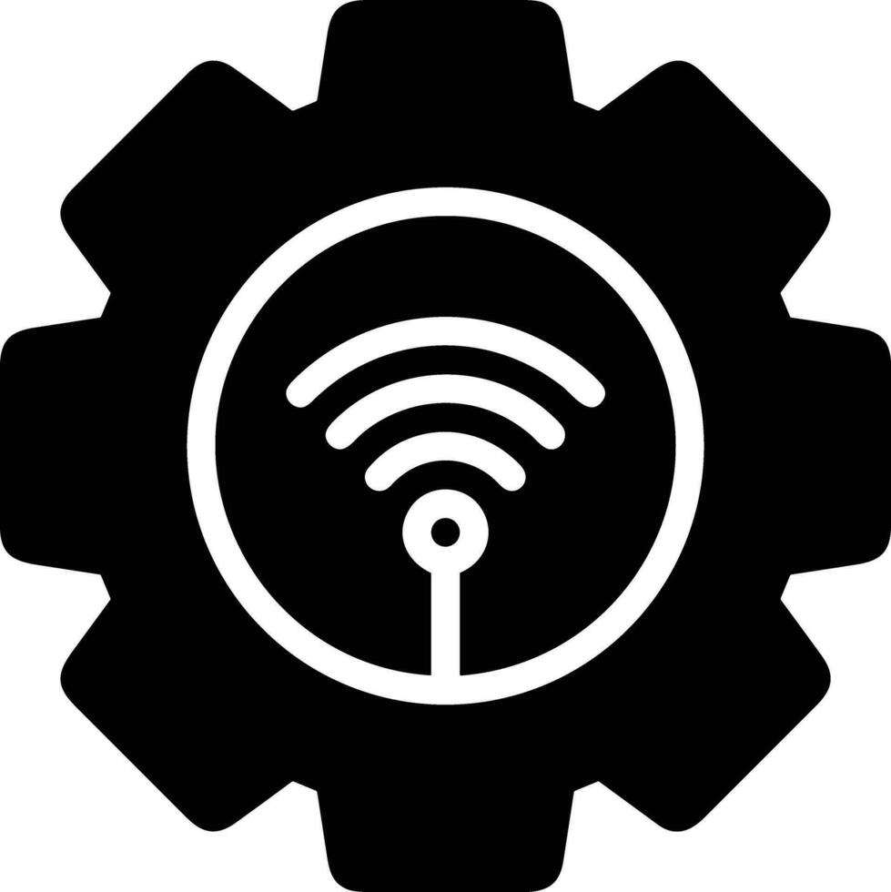 Gear setting symbol icon vector image. Illustration of the industrial wheel mechine mechanism design image