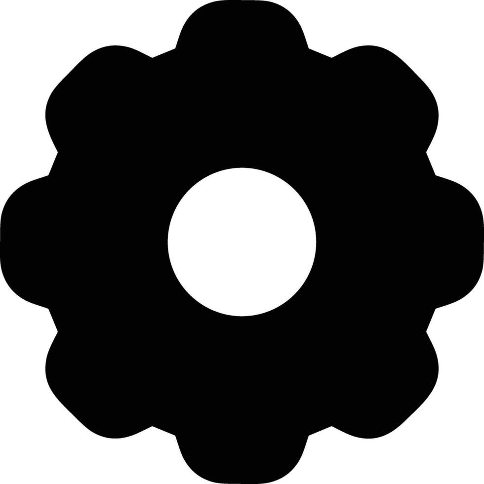 Gear setting symbol icon vector image. Illustration of the industrial wheel mechine mechanism design image