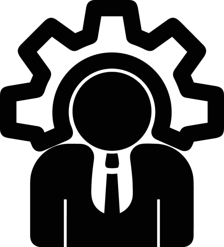 Gear setting symbol icon vector image. Illustration of the industrial wheel mechine mechanism design image