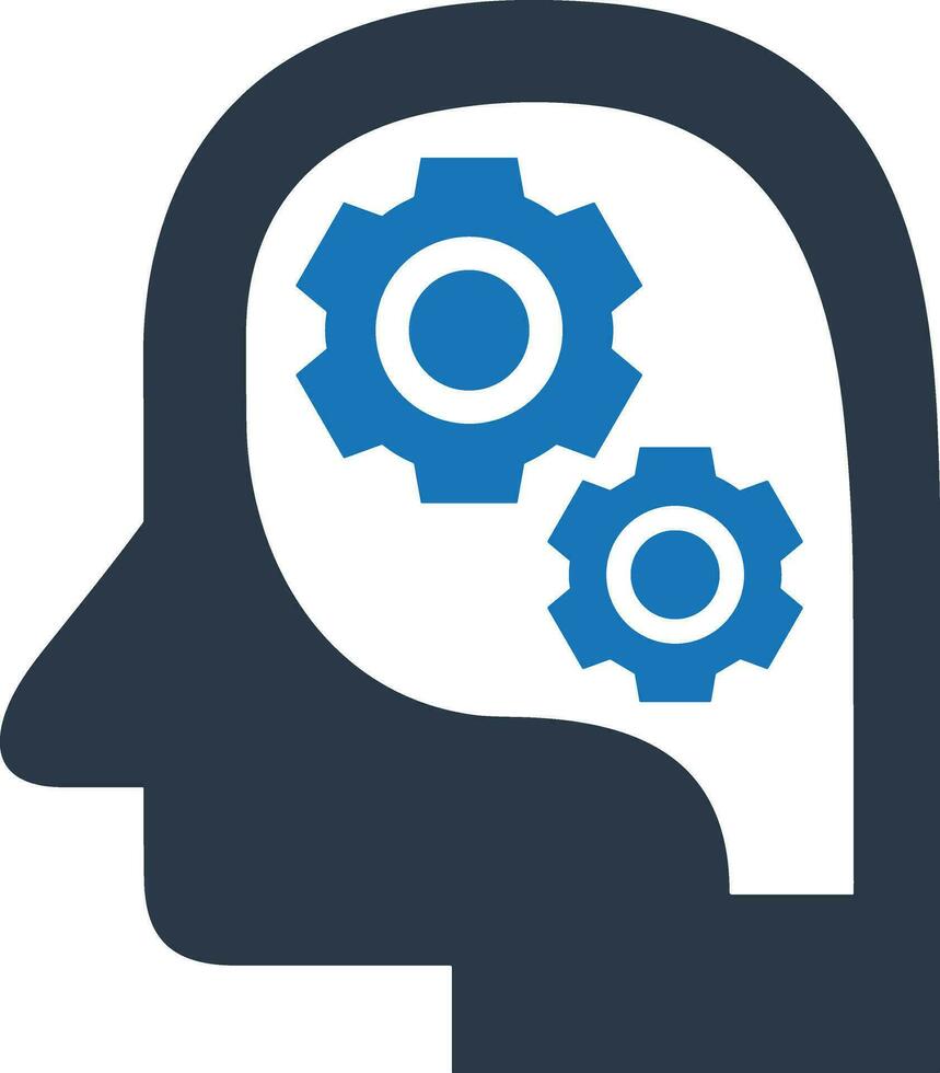 Gear setting symbol icon vector image. Illustration of the industrial wheel mechine mechanism design image