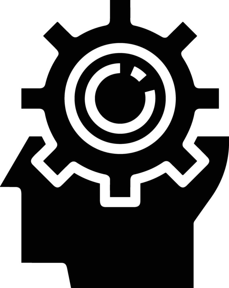 Gear setting symbol icon vector image. Illustration of the industrial wheel mechine mechanism design image