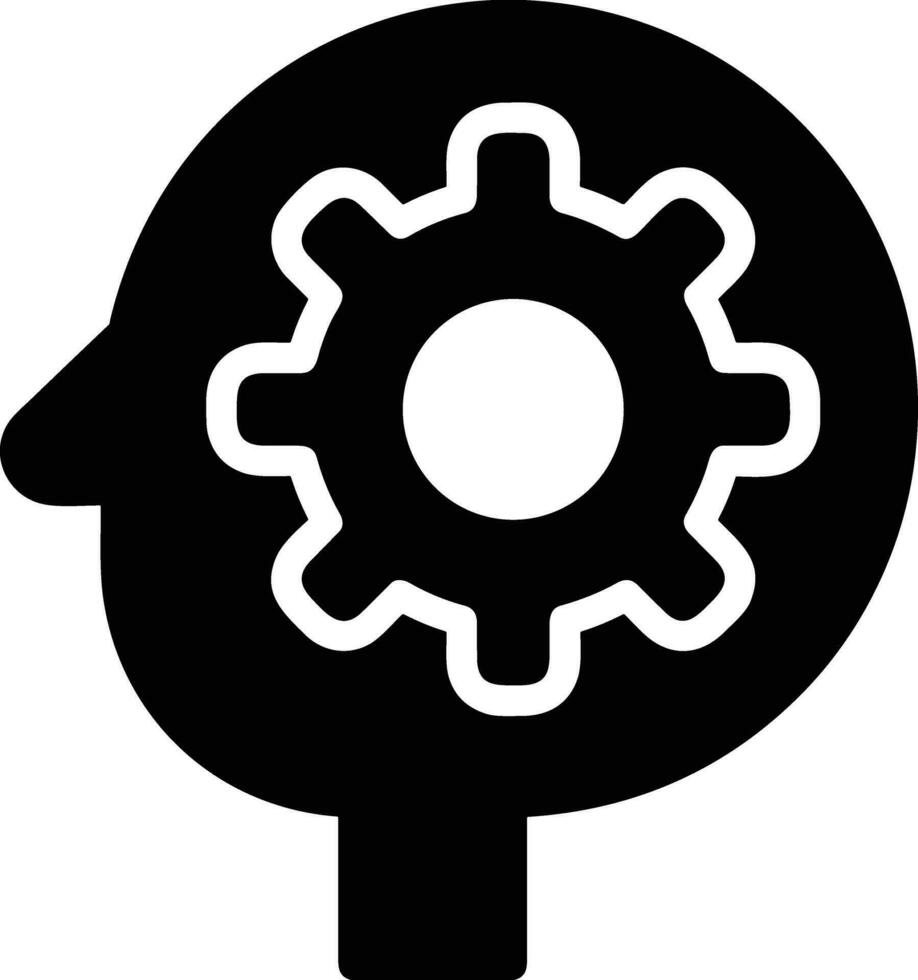 Gear setting symbol icon vector image. Illustration of the industrial wheel mechine mechanism design image