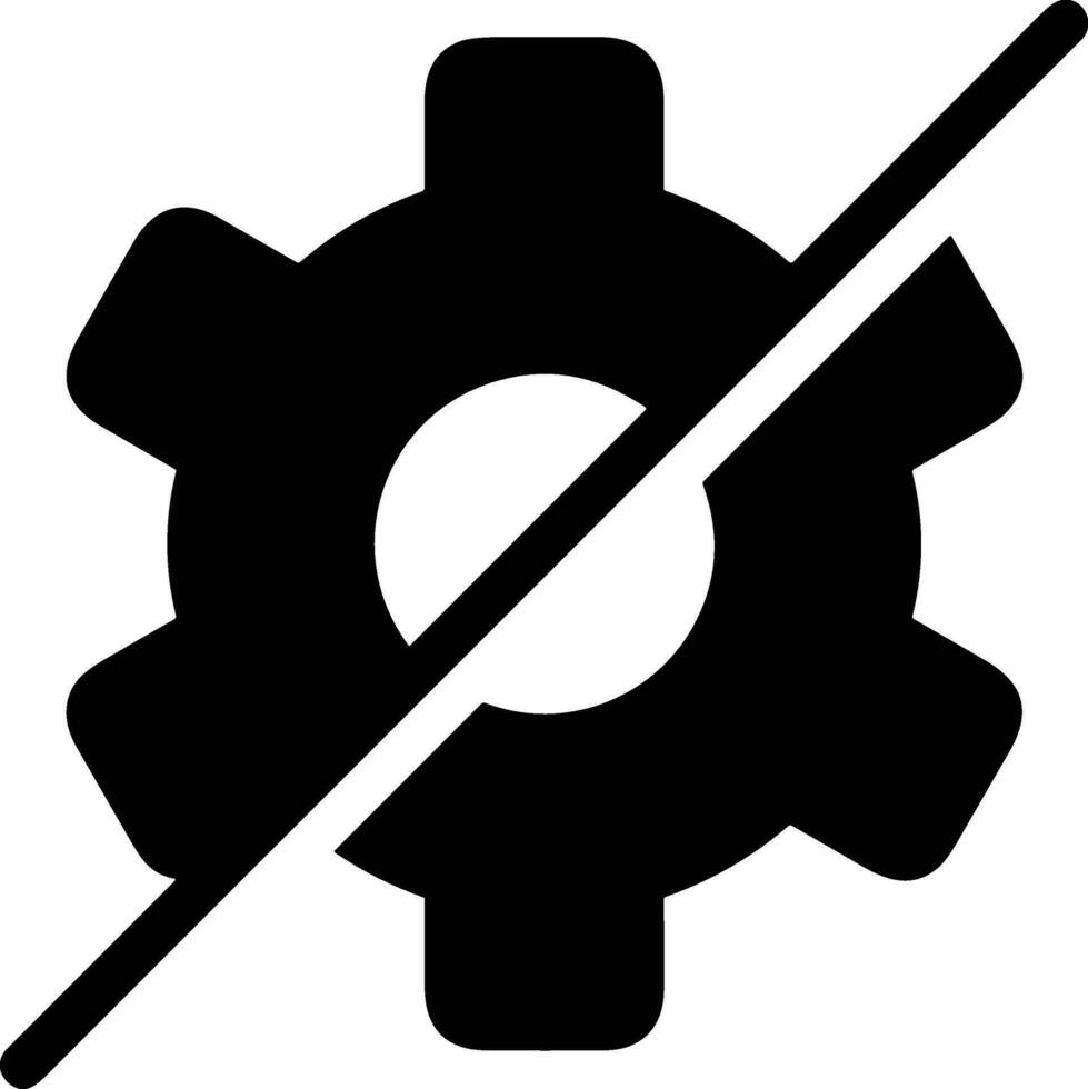 Gear setting symbol icon vector image. Illustration of the industrial wheel mechine mechanism design image