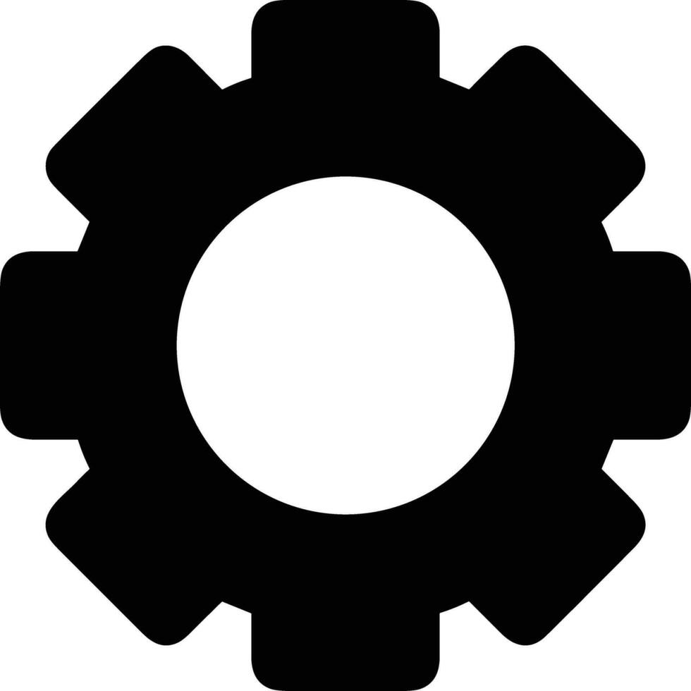 Gear setting symbol icon vector image. Illustration of the industrial wheel mechine mechanism design image