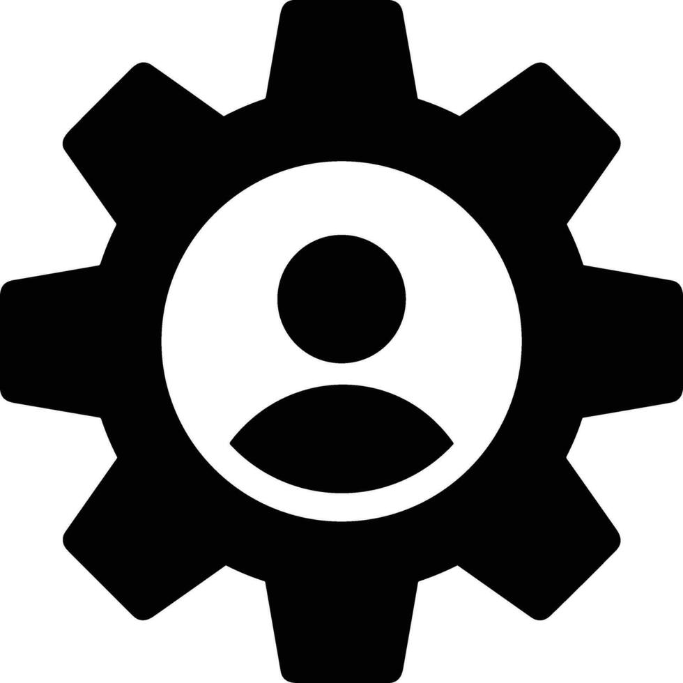 Gear setting symbol icon vector image. Illustration of the industrial wheel mechine mechanism design image