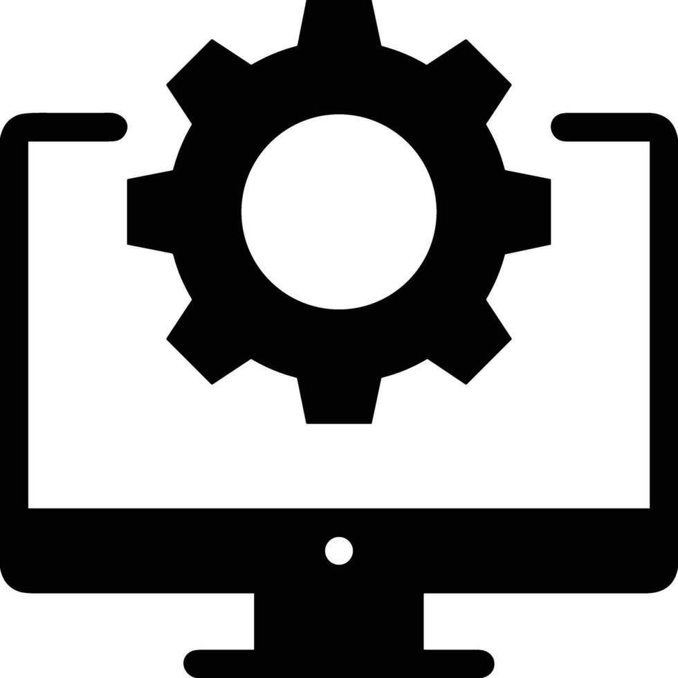 Gear setting symbol icon vector image. Illustration of the industrial wheel mechine mechanism design image