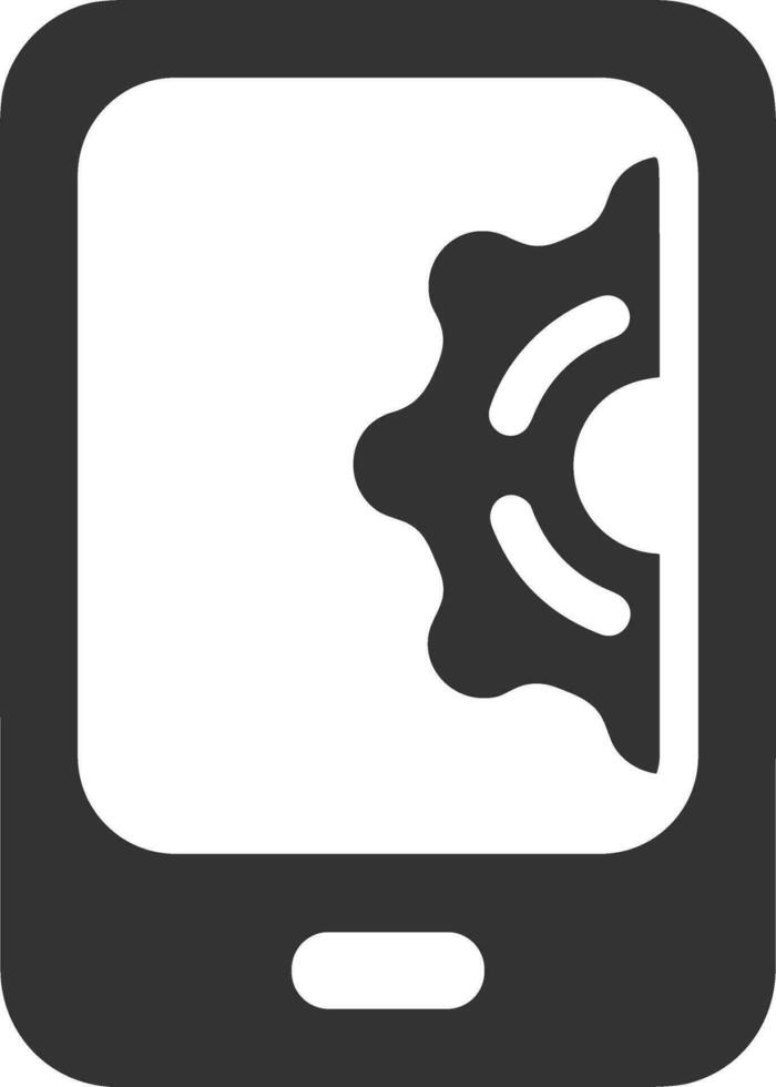 Gear setting symbol icon vector image. Illustration of the industrial wheel mechine mechanism design image