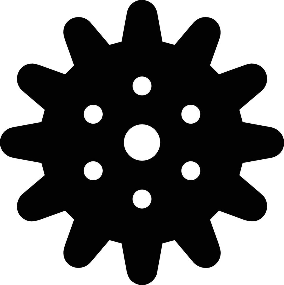 Gear setting symbol icon vector image. Illustration of the industrial wheel mechine mechanism design image