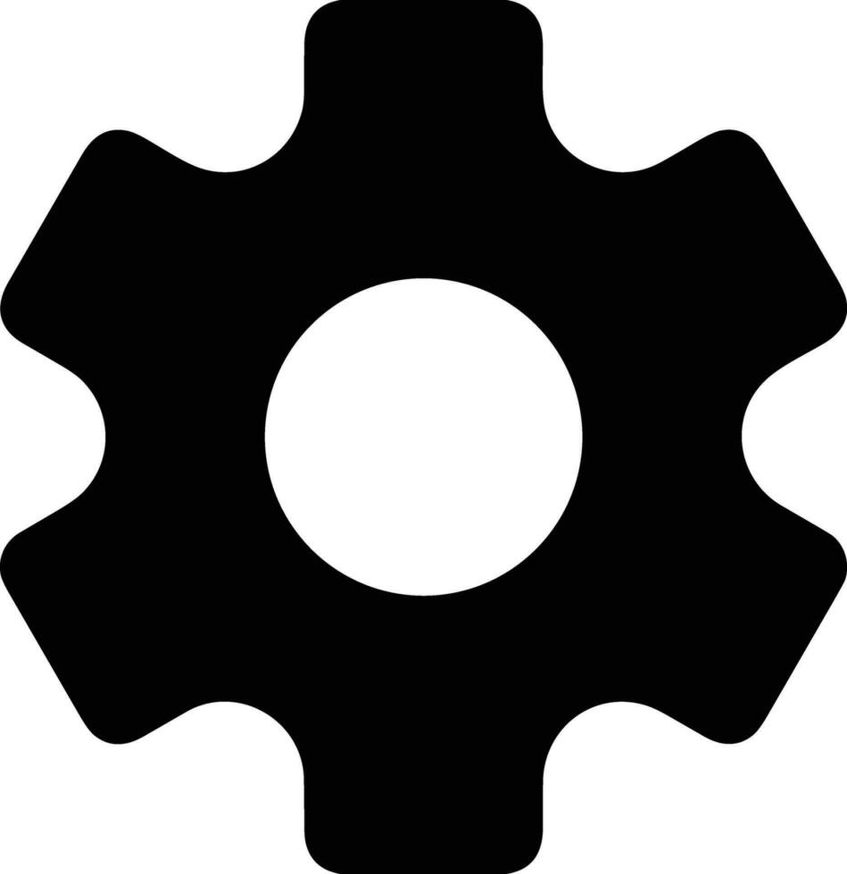 Gear setting symbol icon vector image. Illustration of the industrial wheel mechine mechanism design image