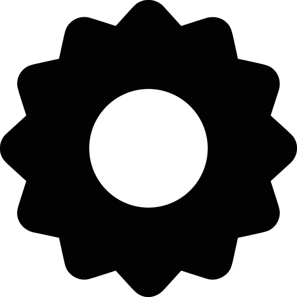 Gear setting symbol icon vector image. Illustration of the industrial wheel mechine mechanism design image