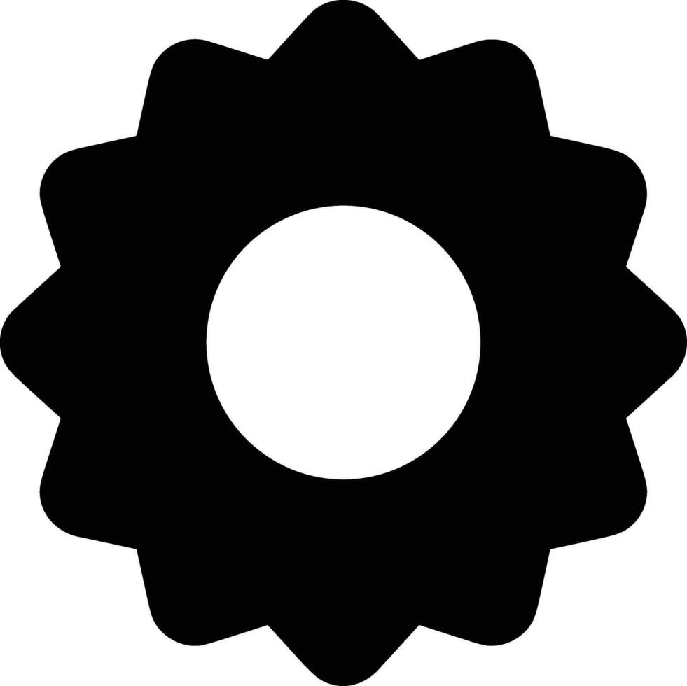 Gear setting symbol icon vector image. Illustration of the industrial wheel mechine mechanism design image