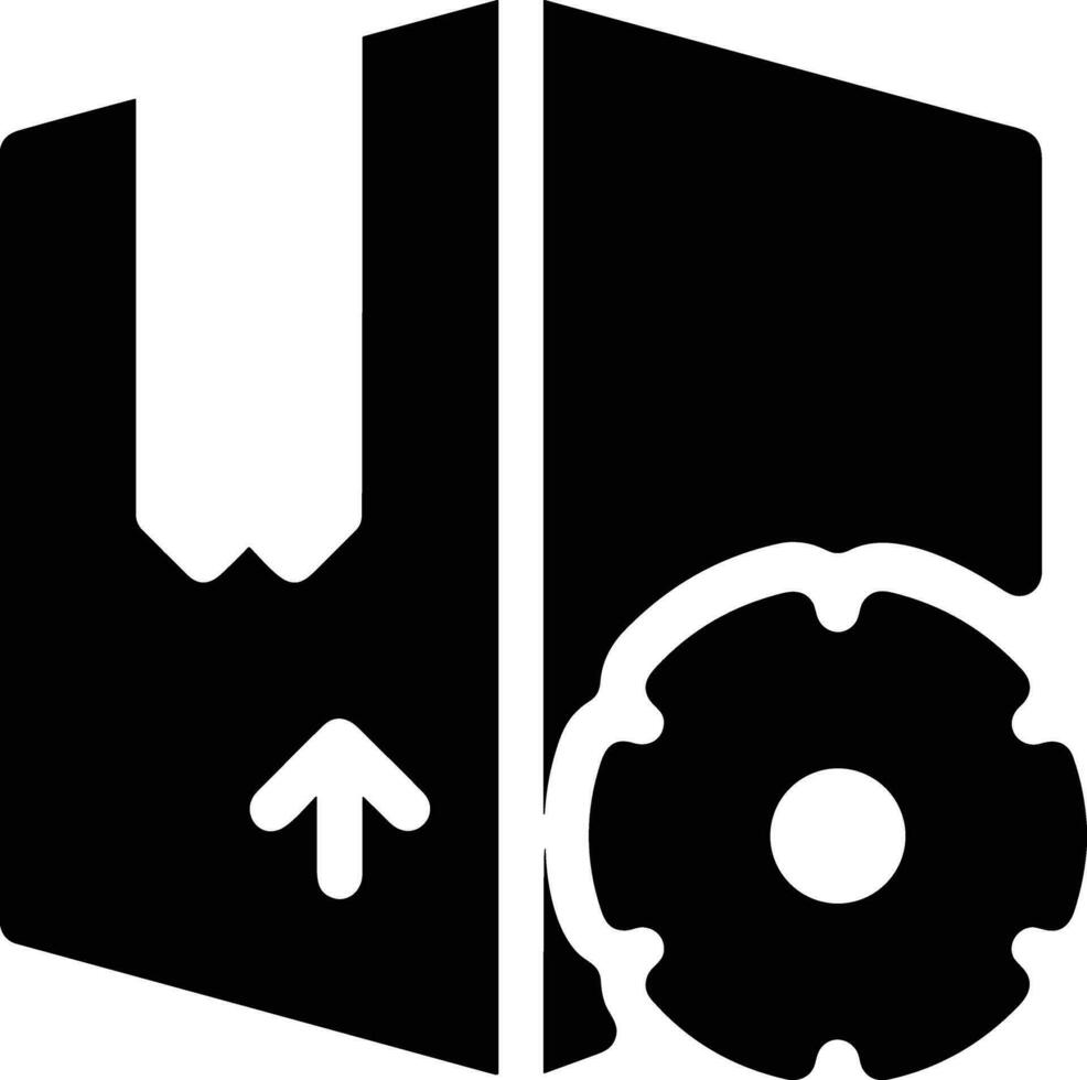 Gear setting symbol icon vector image. Illustration of the industrial wheel mechine mechanism design image