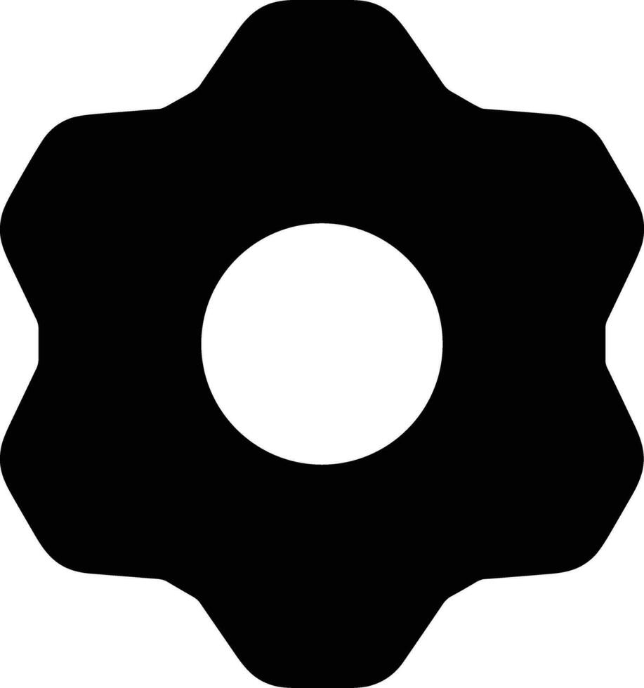 Gear setting symbol icon vector image. Illustration of the industrial wheel mechine mechanism design image