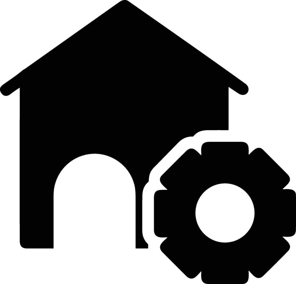 Gear setting symbol icon vector image. Illustration of the industrial wheel mechine mechanism design image