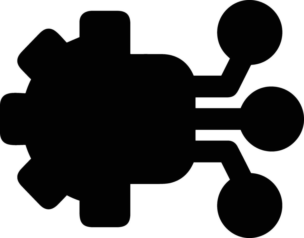 Gear setting symbol icon vector image. Illustration of the industrial wheel mechine mechanism design image