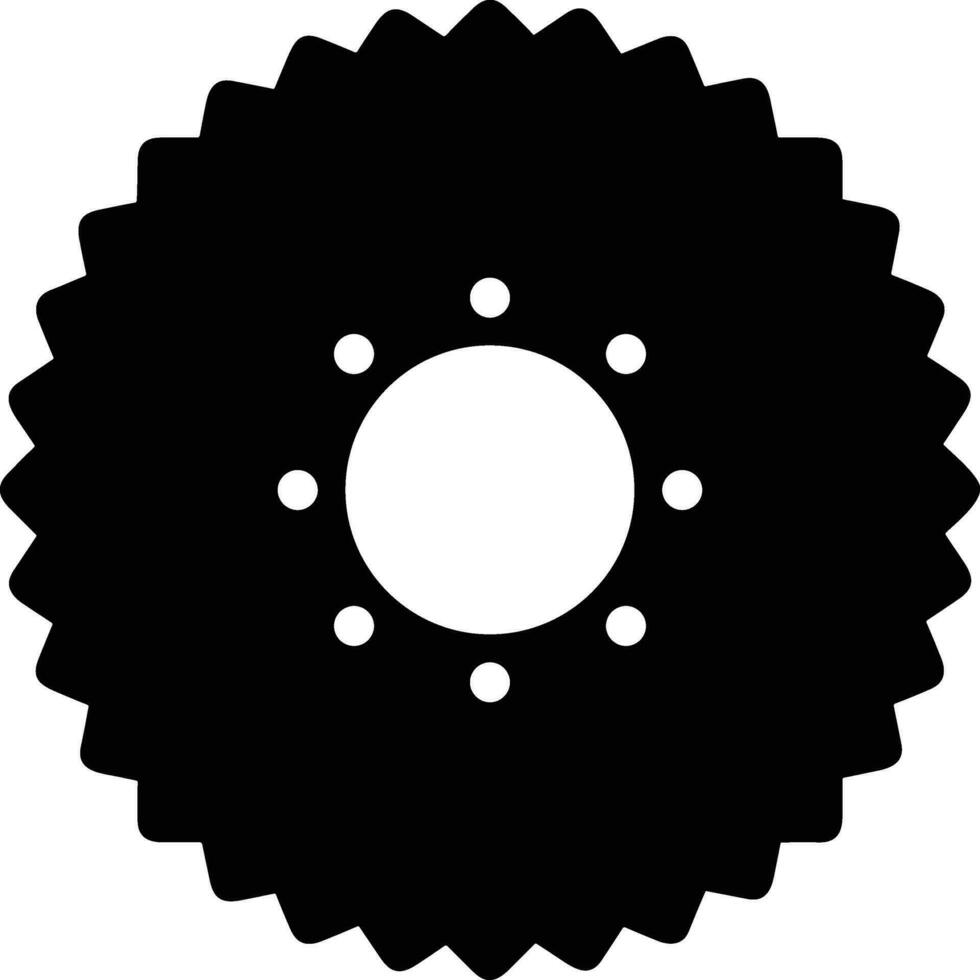 Gear setting symbol icon vector image. Illustration of the industrial wheel mechine mechanism design image