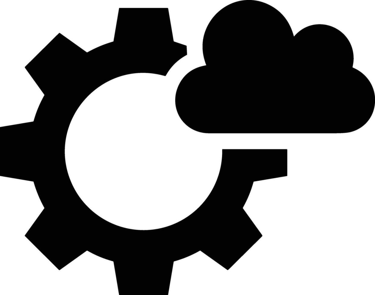 Gear setting symbol icon vector image. Illustration of the industrial wheel mechine mechanism design image