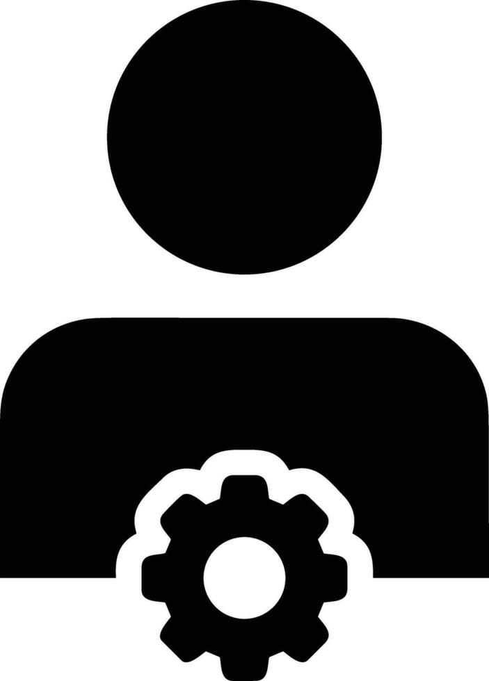 Gear setting symbol icon vector image. Illustration of the industrial wheel mechine mechanism design image