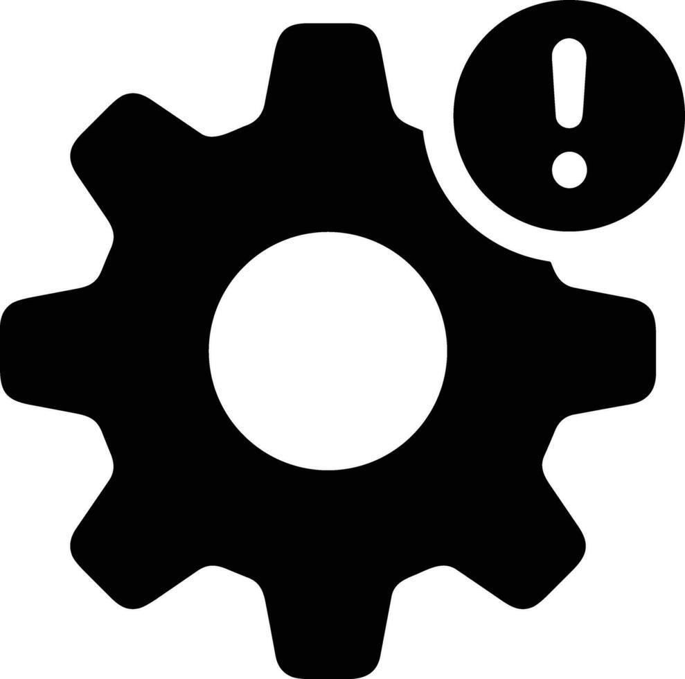 Gear setting symbol icon vector image. Illustration of the industrial wheel mechine mechanism design image